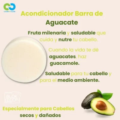 ACONDICIONADOR SOLIDO BLOK ZEEP AGUACATE 60 GR